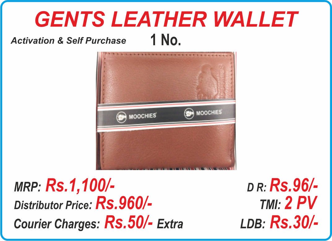 Gents Leather Wallet - 1 No.